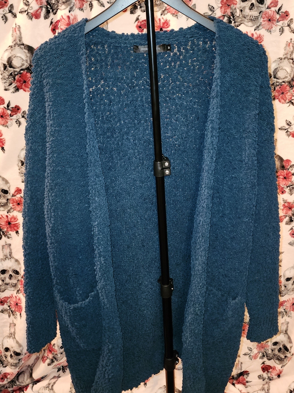 Cozy Ultra Soft Open-Front Women's Cardigan Sweater - Teal Blue